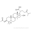 Lanost-8-en-21-oacacid, 3- (ацетилокси) -16-гидрокси-24-метилен -, (57188879,3b, 16a) - CAS 29070-92-6